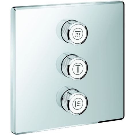 GROHE 29127000 3-fach UP-Ventil Grohtherm Smart Control 29127 eckig FMS chrom
