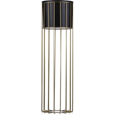 Moderner Blumenständer 70 Gold Schwarz