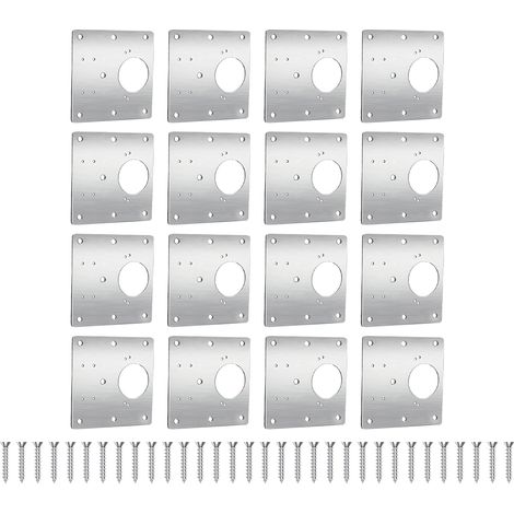 Set 16 Staffe 64 Viti In Acciaio Inox – Riparazione Cerniere E Mobili