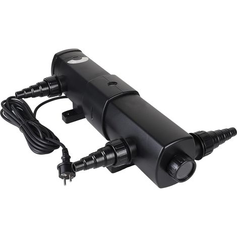 Stérilisateur UV-C 24W pour Bassin 4500l/h Clarificateur d'eau Anti-Algues Traitement sans Chimie jusqu'à 35m³ Adaptateurs 19-38mm Câble 5m IP44 (1/5)