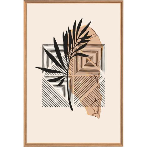 Tableau mural encadré nature décorative 65x97 cm - Tableau Mural Décoratif - Image Encadrée Imprimée en HD - Impression 65x97 cm sur Fibres de Bois FSC - Finition Mate - Fabriqué en France (1/5)