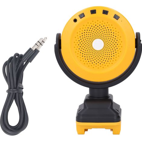 [JAMAIS UTILISÉ]Enceinte Bluetooth sans fil 18V/20V alimentée par batterie, portable, pour chantier, compatible avec les modèles DCB200, DCB201, DCB203 et DCB204. (1/5)