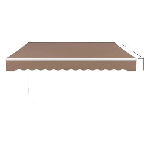 Toldo retráctil, protección UV, estructura de aluminio resistente. (1/2)