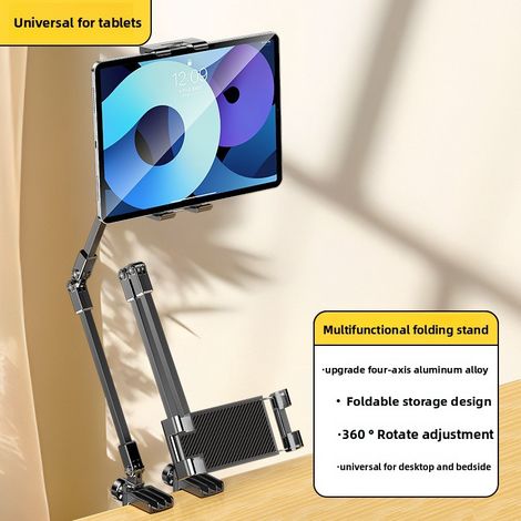 Support entièrement métallique pour téléphone et tablette, idéal pour la diffusion en direct sur ordinateur, support réglable pour iPad (1/5)