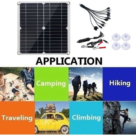 12W 18V monokristallines Solarpanel mit Typ-C-Ausgang – Batterieladegerät für Auto, Camping und Outdoor-Aktivitäten (1/5)