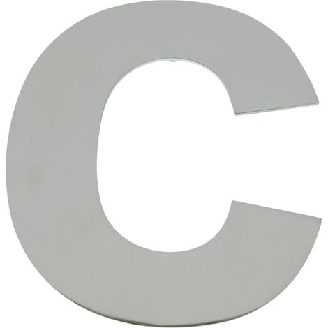PrimeMatik - Lettre C en acier inoxydable de 150 mm de marquage (1/5)
