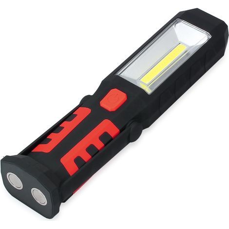 LED Work Light, 3W COB Ultra Bright USB Rechargeable Inspection Lamp with 180-Degree Rotating Magnetic Base for Camping, Night Fishing, DIY, and Home Emergency Lighting (1/5)