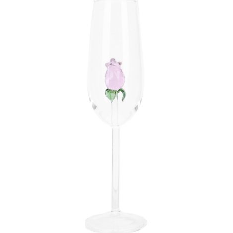 coupe à champagne en cristal de style européen raffiné, idéale pour le vin rouge.-24.00X6.80X6.80CM-Pink