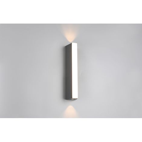 Applique murale exterieure led marne 85w 1000lm 3000k ip65 anthracite eclairage haut et bas - mantra (1/2)