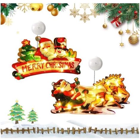 Lichtergirlanden – Mehrfarbig – 2 Stück – LED – Innenbereich – Weihnachten