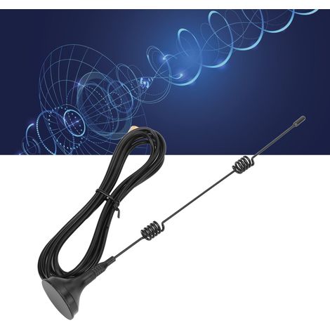 Antenne WiFi 2.4G avec Base Magnétique et Ventouse, Interface SMA, Gain Élevé, Ressort Inclus (1/5)