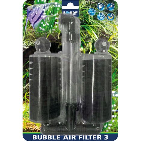 Hobby Bubble Air Filter 3 - Luftbetriebener Innenfilter für Aquarien 30-80 Liter