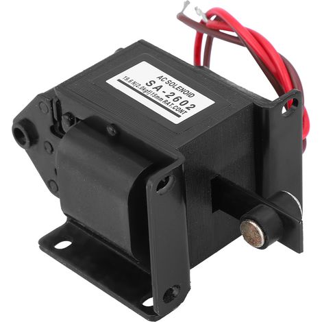 Électroaimant de traction SA-2602 AC Push Pull 220 V CA 19,6 N Course de 15 mm (1/5)