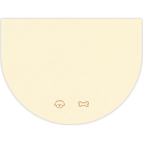 Tapis d'alimentation pour chiens et chats – Tapis d'alimentation antidérapant pour chiens en faux cuir, bols pour chats (1/5)