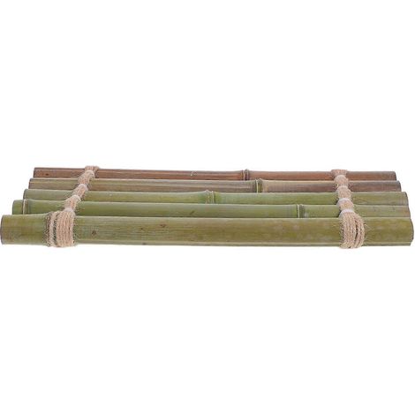 Ornements décoratifs en bambou pour aquarium, tapis en bambou, accessoires d'aquarium à faire soi-même, verts (1/4)