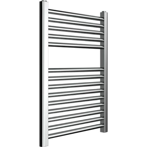Termoarredo cromato bagno in acciaio calorifero termosifone scaldasalviette  misure h680xl500xi450 14 tubi - pezzi 1