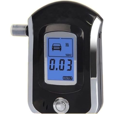 HOXILEELEOAlcootest Testeur d'alcool Professionnel LCD Affichage d'écran Détecteur d'alcool numérique Haute sensibilité-Style de Voiture[286] (1/4)