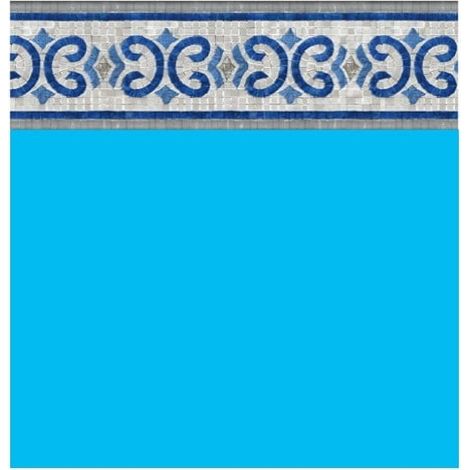 Liner Piscine 75/100 Bleu Foncé Frise Oxford Ø3.60m H1.20m