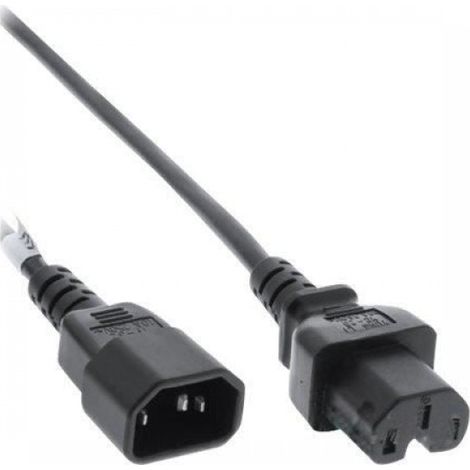 Rallonge Alimentation IEC C14 vers C15 2 m Noir