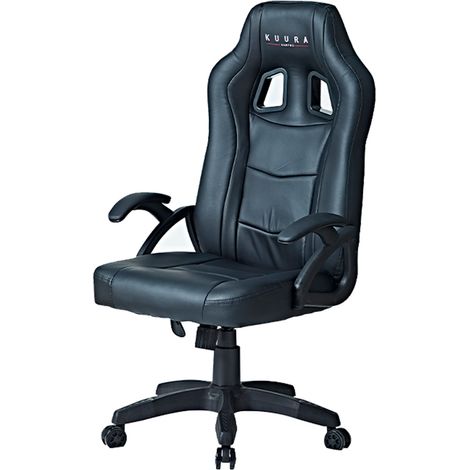 Kuura Gaming Gaming-Stuhl Gamer, Schwarz
