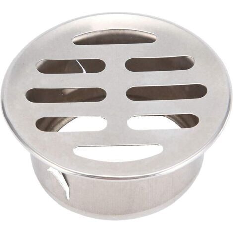 Stainless Steel Floor Drain, Round Anti-Blocking Grate Cover, Balcony Drain Strainers(50 Flat Mouth) (1/5)
