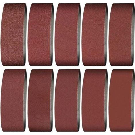 Bande Abrasive 100X915 mm- Grains 2×40/60/80/120/150/240/400Bande de Ponceuse pour le Ponçage, le Polissage et le Dépoussiérage, Idéale pour le Bois (12 Pièces) (1/4)