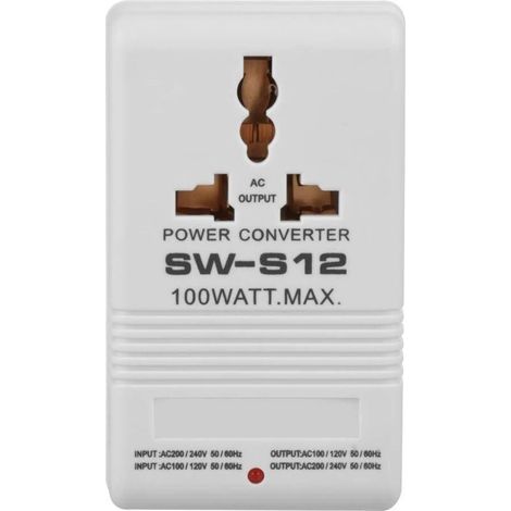 Transformateur de convertisseur de tension abaisseur 100W 110V/120V à 220V/240V (prise standard CN) A