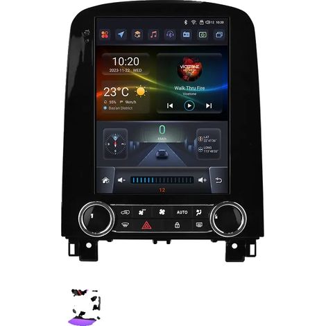 Radio para coche, pantalla táctil, soporte multimedia, compatible con Renault Scénic 2013-2024, navegación GPS, S2 (1/2)