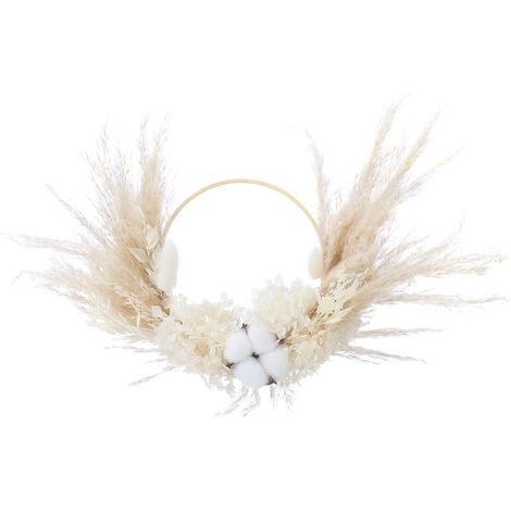 Couronne de Pampa Moelleuse et Élégante pour Salon, Chambre ou Bureau (1/5)