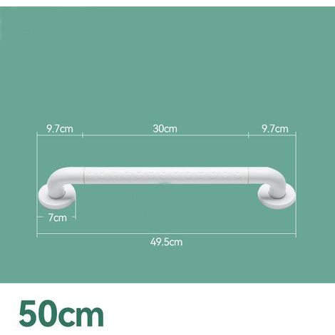 Barres d'Appui pour Salle de Bain avec Cercles Lumineux - Poignée de Douche Antidérapante Ultra Adhérente pour Personnes âgées, Handicapées, Enceintes - 50cm (1/5)