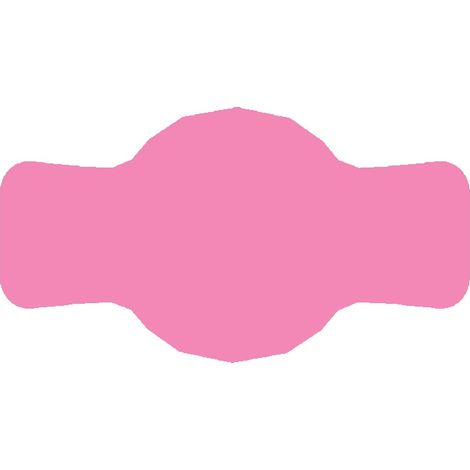 Etichette per vasetti 7x4 cm per conserve, 72 pezzi, rosa opaco (1/2)