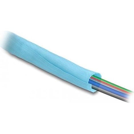 DELOCK GEWEBESCHLAUCH SELBSTSCHLIESSEND HITZEBESTÄNDIG 2 M X 25 MM BLEUE 20879