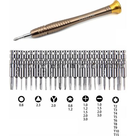 JIAFA JF-8129 24-in-1 Professional Multifunctional Screwdriver Set with Bag (Color: Gold) (1/4)