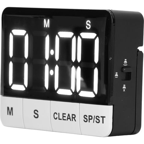 Minuterie numérique LED compte à rebours avec aimant arrière pour gestion du temps, cuisine, sport, bureau (1/5)