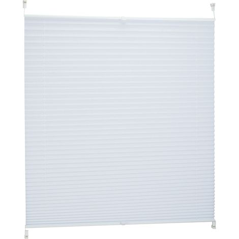 Tenda veneziana pieghevole moderna regolabile 210 x 90 x 2 cm in poliestere bianco 130006606