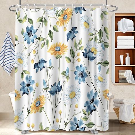 Rideau de bain 180x180 tendance polyester pour salle de bain pour une déco d’hiver réconfortante (1/5)