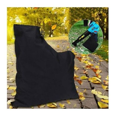 Polyester-Fangsack für Laubsauger - mit Reißverschluss und Zugband - Kompatibel mit Laubbläsern und Häckslern