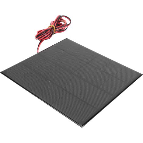 6V 4,5W Polysilizium-Solarpanel, Epoxidharz-Modul mit 200 cm rotem und schwarzem Kabel, DIY-Zubehör (1/5)