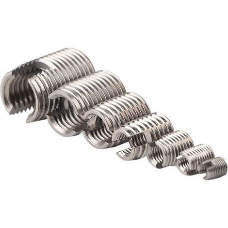 Ensemble 50 Pièces Filets Rapportés Acier Inoxydable Taraudage Intérieur Réparation Renfort Filetage Outil (1/5)