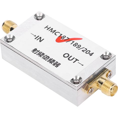 Multiplicateur de fréquence HMC187 en alliage d'aluminium, entrée 0,87-2GHz, sortie 1,7-4GHz, doubleur de fréquence RF, composant électronique compact. (1/5)