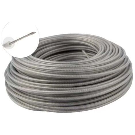 Heavy-Duty Steel Trimmer Line 3mm x 45m Round Replacement String Line Cord for Brushcutters (1/4)