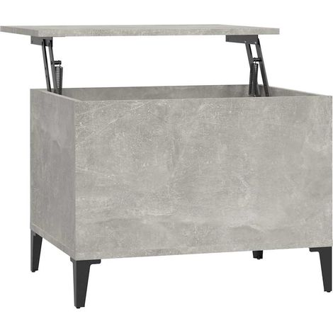 Maison Exclusive - Tavolino Salotto Grigio Cemento 60x44,5x45 cm Legno Multistrato (1/5)