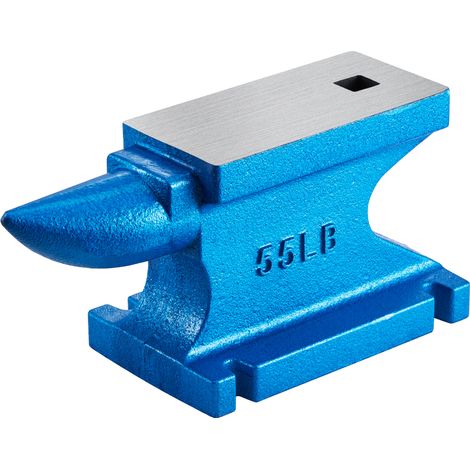 VEVOR Enclume en Metal 55 lb, Enclume bleue, Conception stable, Ideal pour les metallurgistes/les forgerons dans tous les ateliers de metallurgie, ideal pour riveter/aplanir/forger/former du metal