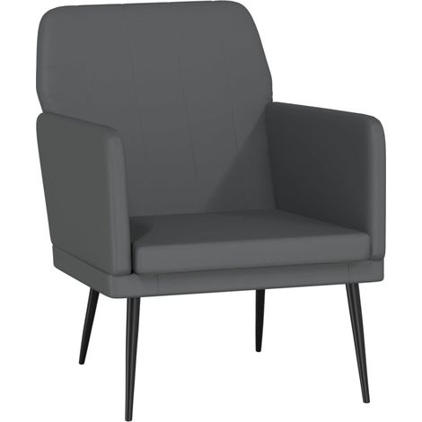 Armchair Grey 61x78x80 cm Faux Leather vidaXL (1/5)