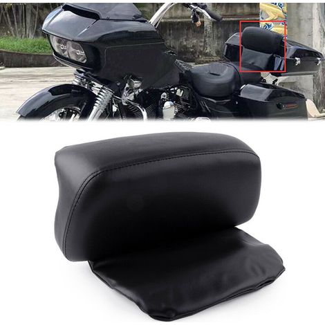 Modifications pour moto : Harley-Davidson Glide, Street Glide, coffre arrière double feu, coussin de siège arrière, petit dossier. (1/5)