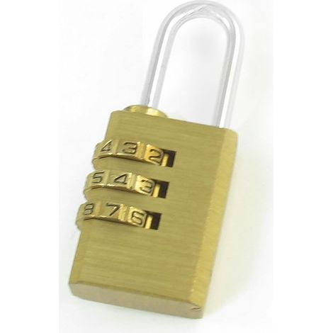 Gold ton Koffer, Rucksäcke & Taschen 3 Digits rücksetzbaren Kombination Zahlencodeschloß Gepäck