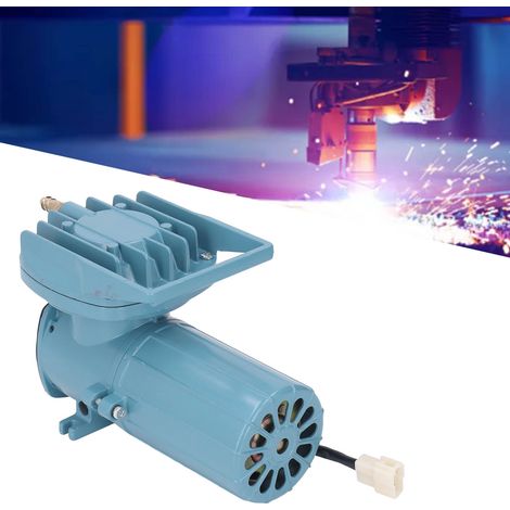 Pompe d'assistance pneumatique 80 L/min pour découpe laser. Compatible avec la plupart des machines de découpe laser. Bords lisses, découpe nette, protection des lentilles laser. Faible niveau sonore. (1/5)