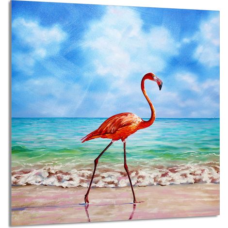 PANNELLO IN VETRO PER CUCINA 60x65 Flamingo (1/5)