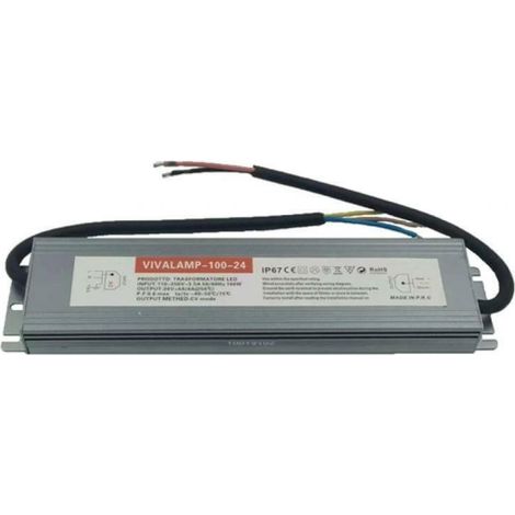 Trasformatore led 100w alimentatore led 24v dc per striscia e lampadine driver