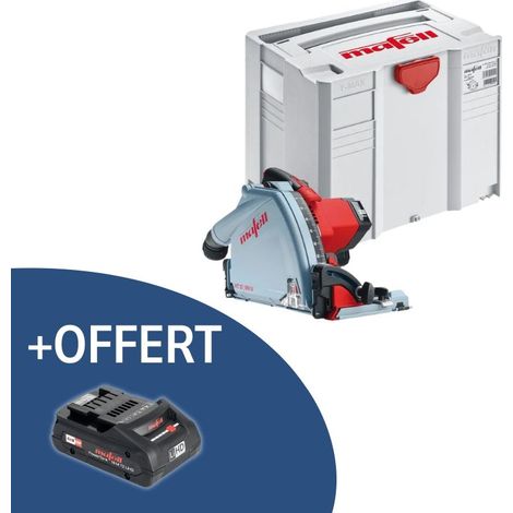 Mafell – Scie plongeante 18V Ø162 mm – Profondeur de coupe 57 mm – Moteur Brushless – Pour coupes précises dans bois dur et panneaux composites (1/5)